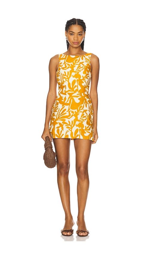 Amanda Uprichard SKORT-ROMPER AVELLINA in Yellow. Größe XS. Also in L