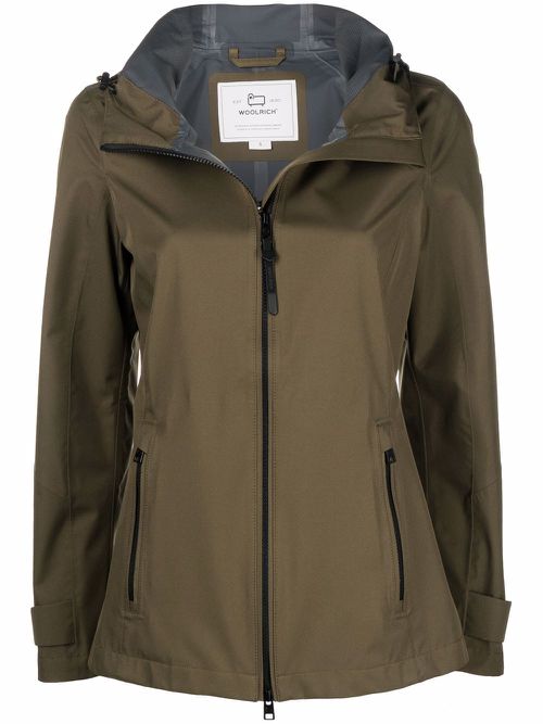 Zip-up hooded jacket - Green