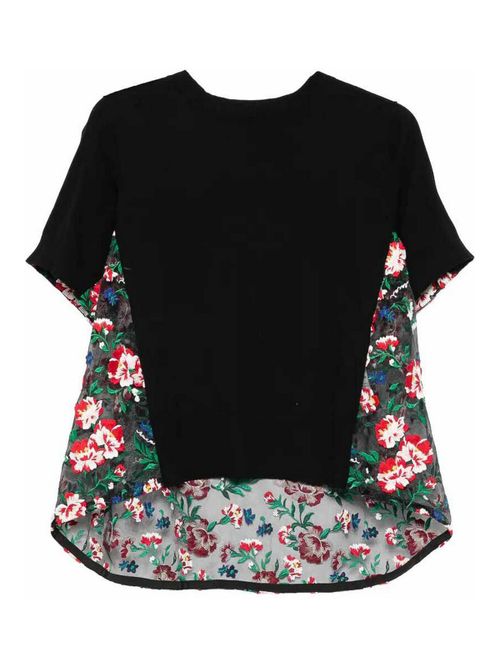Floral Embroidery Pullover