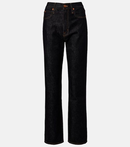 London high-rise straight jeans