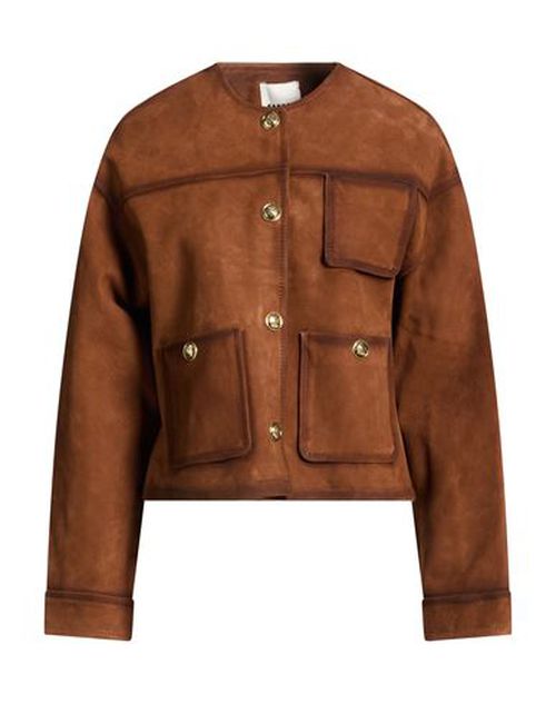 Woman Jacket Brown Size 2 Lambskin