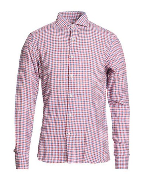 Man Shirt Red Size 15 ½ Linen