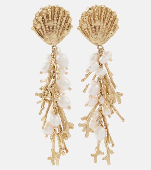 Alémais Freshwater pearl-embellished drop earrings