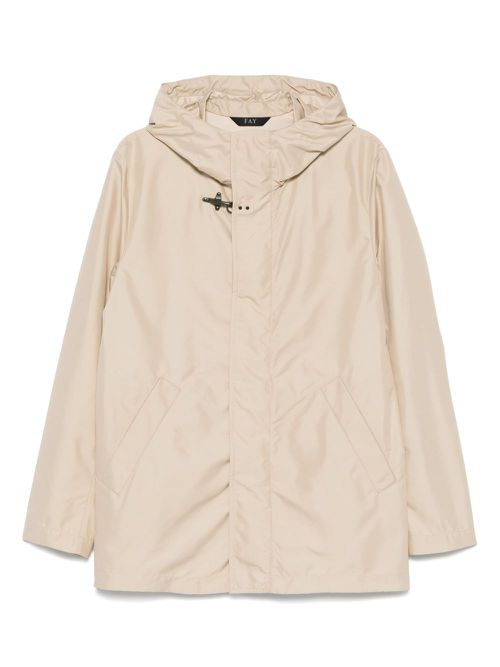 Fay hooded parka - Neutrals