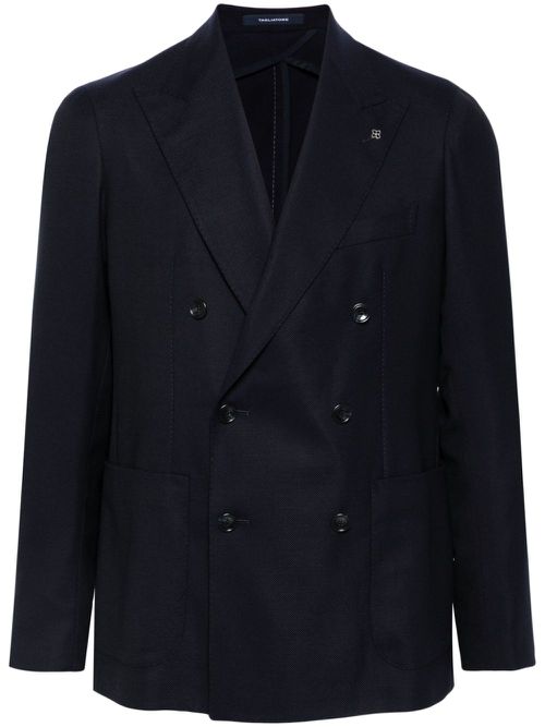 Logo-plaque blazer - Blue
