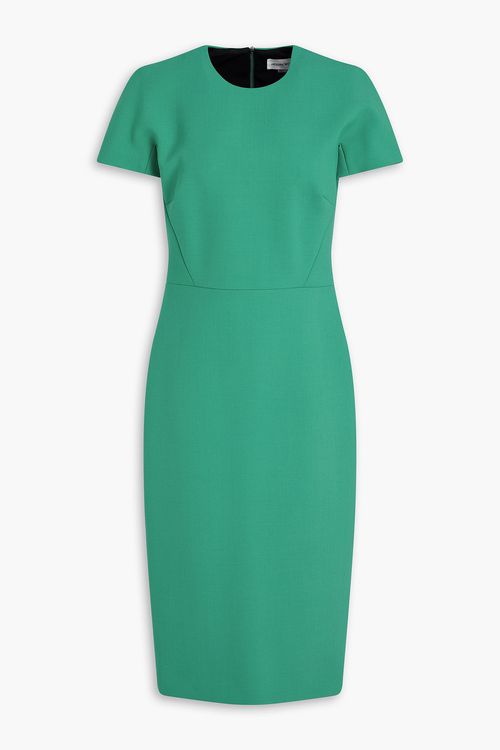 Crepe midi dress - Green - UK 8