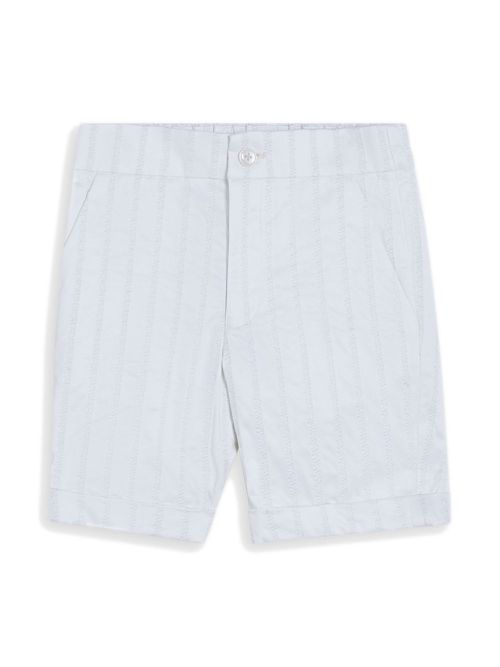 Striped smart shorts - White