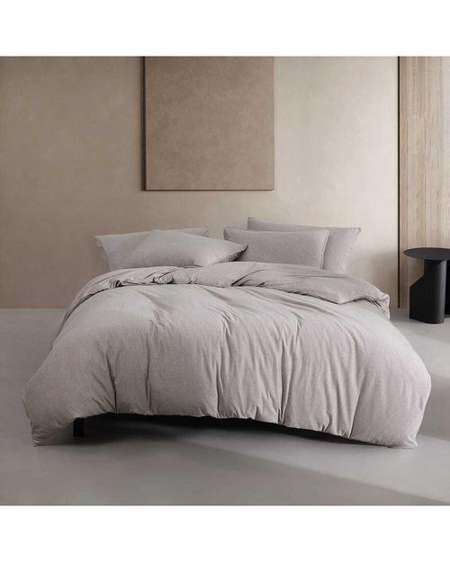 Modern Cotton Mélange Jersey Duvet Set
