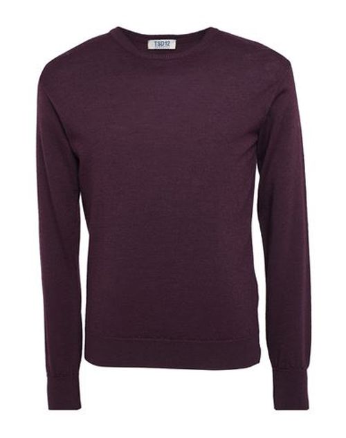 Man Sweater Purple Size 3XL Merino Wool, Acrylic