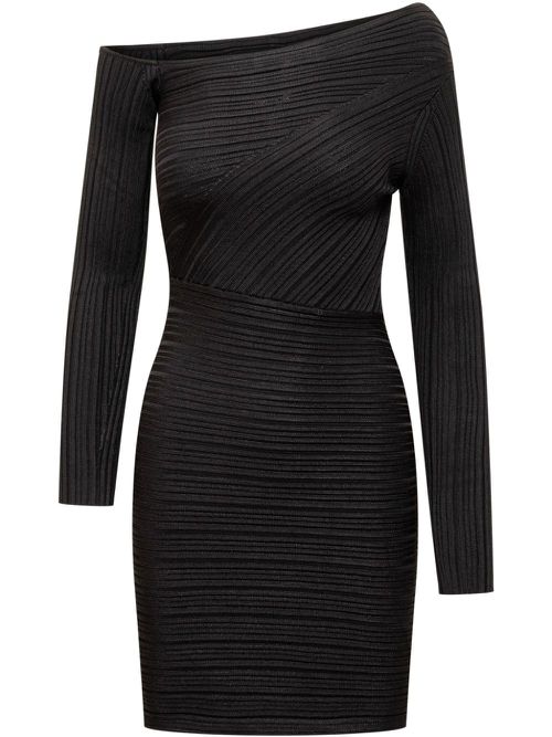 One-shoulder dress - Black