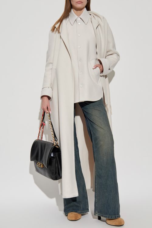 Cashmere Shirt, Women's, Cream