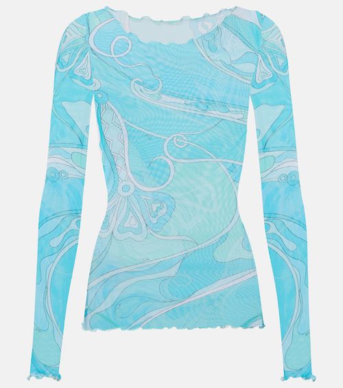 Orchidee sheer top