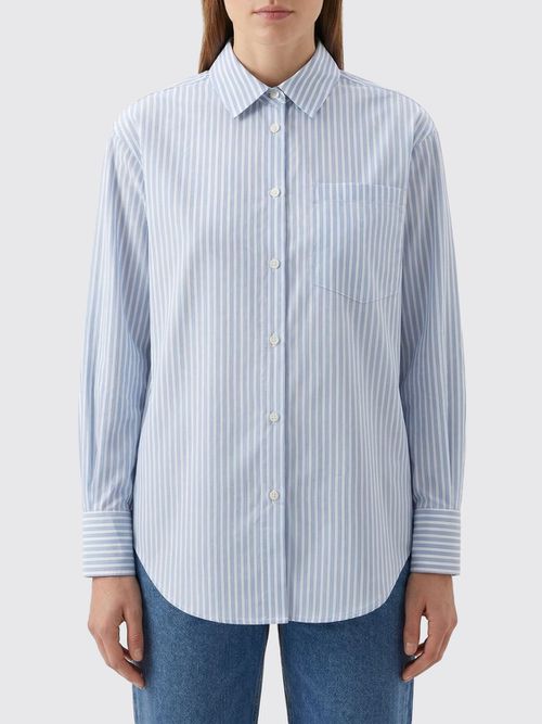 Shirt Woman color Gnawed Blue