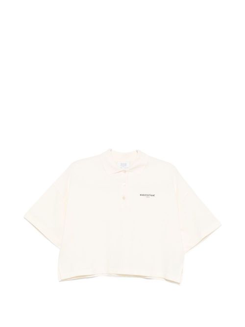 Oversized Cotton Polo Shirt — White