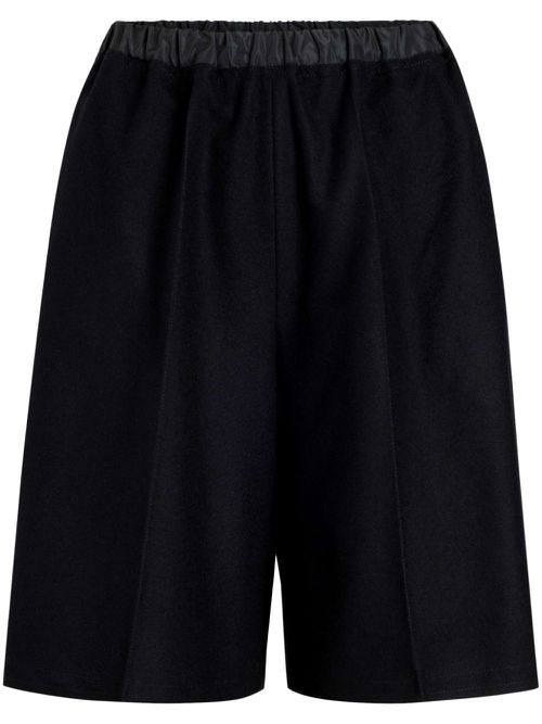Pressed-crease shorts - Black