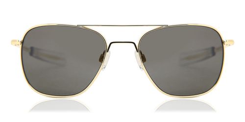 Randolph Engineering Aviator Polarized AF058 Men's Sunglasses Gold Size 55