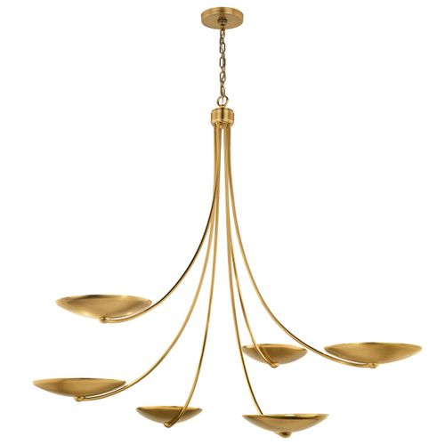 Lacquered Brass Chandelier from the Palmela Collection
