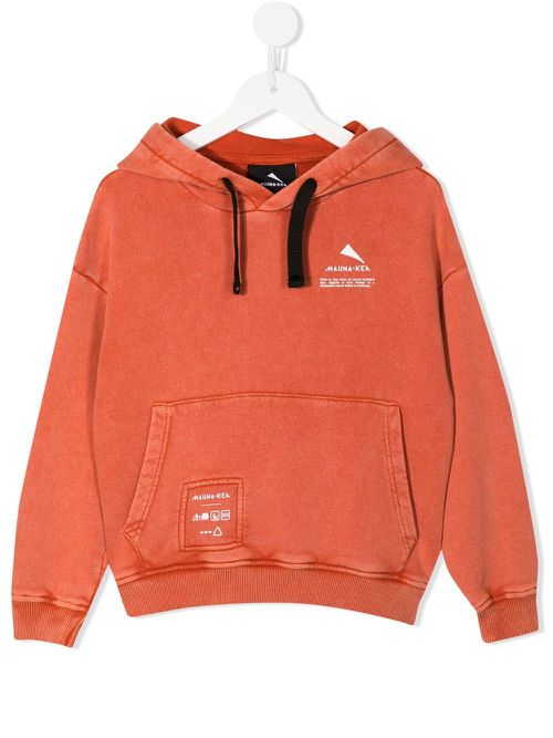 Logo print hoodie - Orange