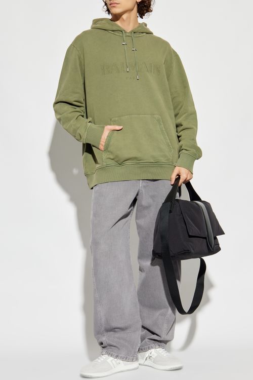 Sweatshirt With Logo, Men's, Green