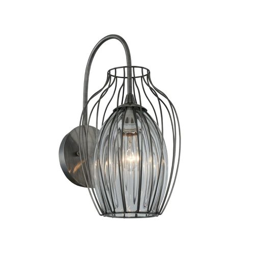 Emilia 16" Outdoor Wall Light in Chemical Stainless Stee