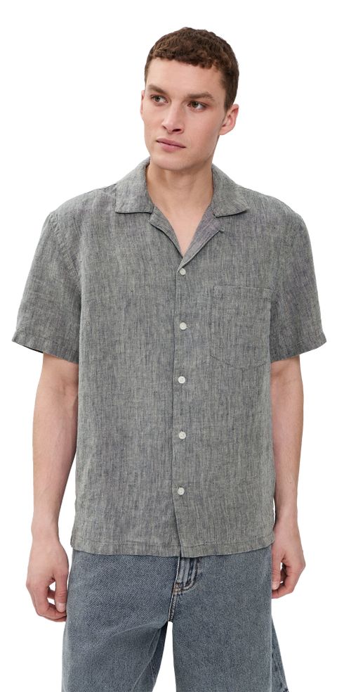 Linen Playa Shirt Bone