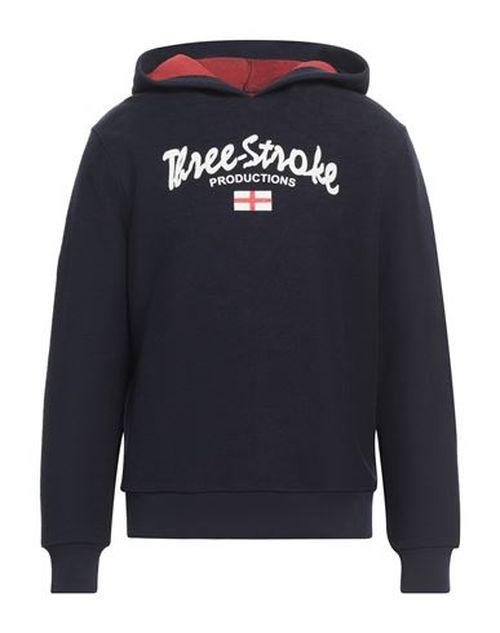 Man Sweatshirt Navy Size L Cotton