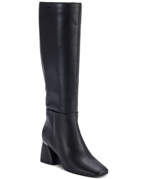 Women's Cana Wide-Calf Boots - Black Leather