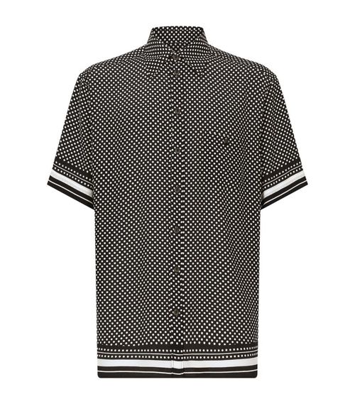 Silk Polka-Dot Shirt