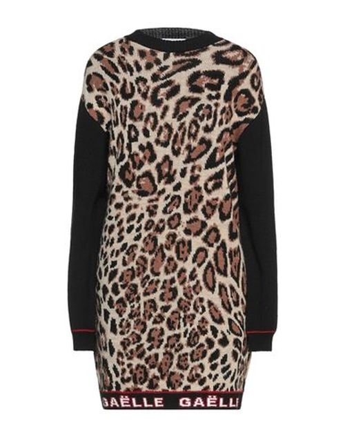 Woman Mini dress Beige Size 1 Polyacrylic, Merino Wool, Viscose, Alpaca wool