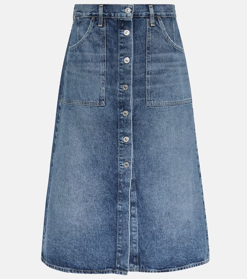 Anouk denim midi skirt