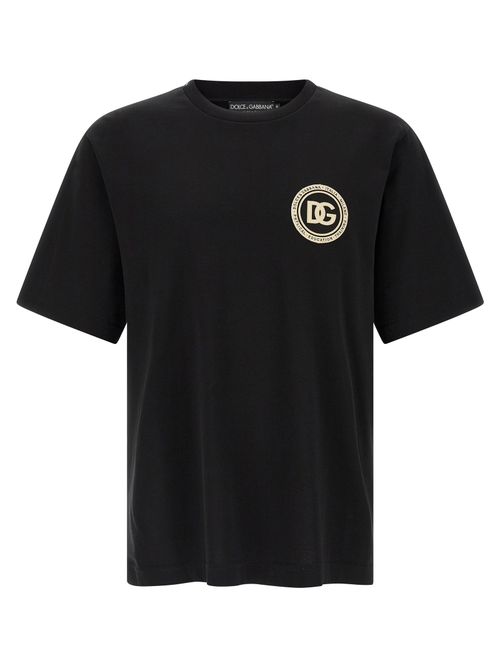 Logo-Embroidered Cotton T-Shirt — Black