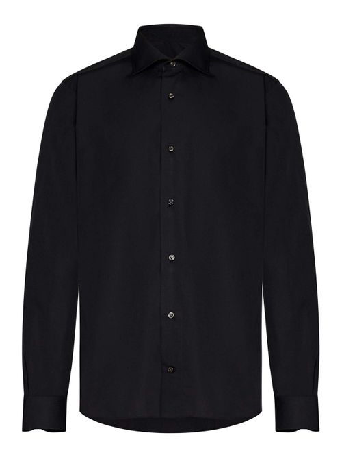 Montezemolo Model Black 100% Cotton Shirt