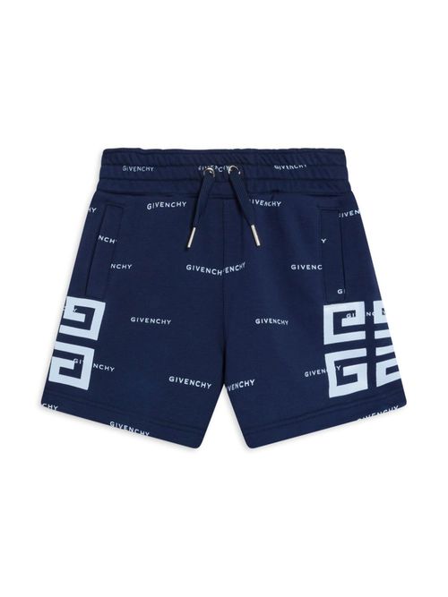 Logo-print shorts - Blue