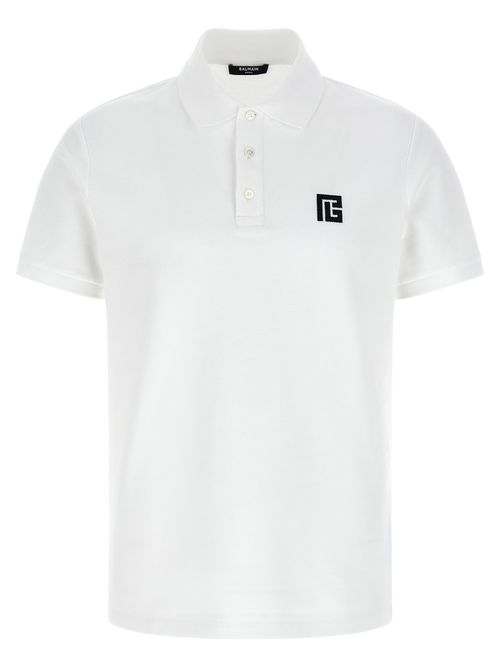 Logo-Embroidered Cotton Polo Shirt — White