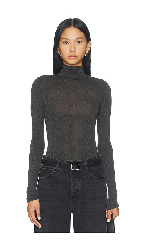 AGOLDE Wilma Bodysuit in Charcoal. - M also in