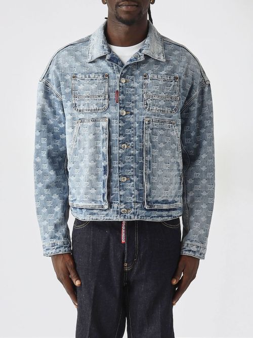 Jacket Men color Denim