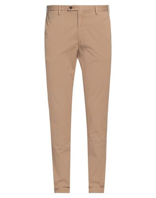 Man Pants Camel Size 40 Cotton, Elastane