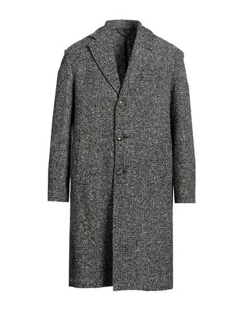 Man Coat Black Size 40 Virgin Wool