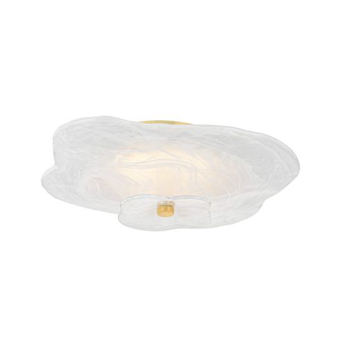 Aged Brass LED Flush Mount from the Starlie Collection