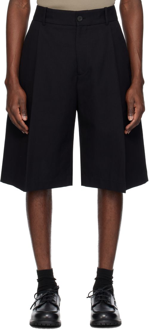 Studio Nicholson Black Fowld Shorts