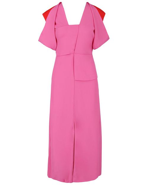 Jersey Draped Midi Dress