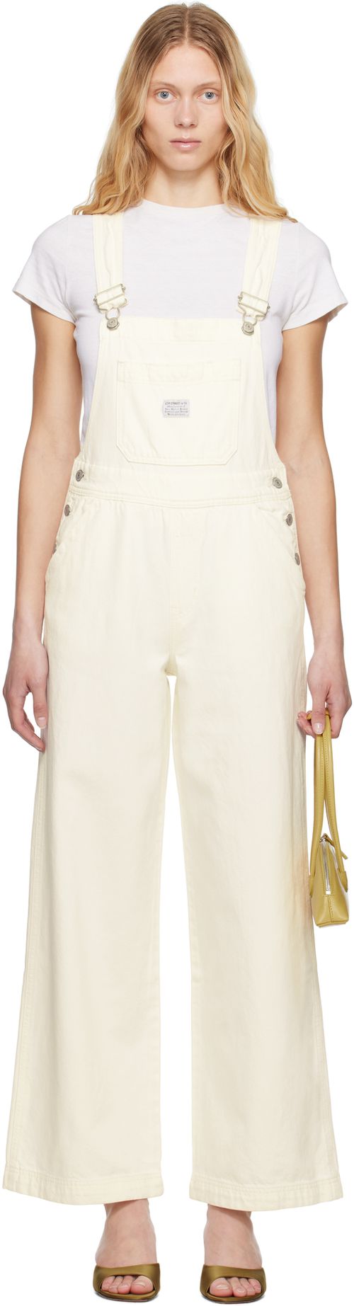 Levi's White XL Denim Overalls