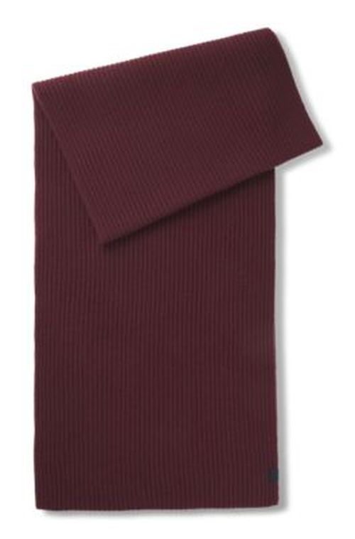BOSS BECKHAM x scarf in virgin wool and cashmere - Dark Red Men's Scarve
