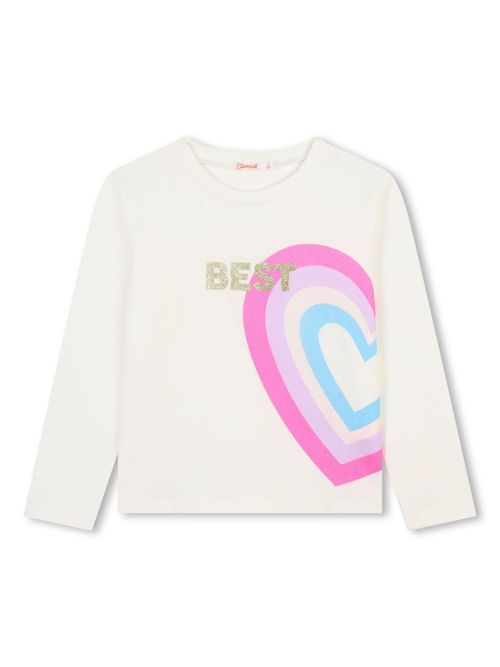 Sequin-embellished cotton T-shirt (set of two) - White