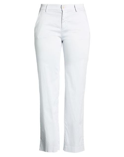 Woman Pants Light grey Size 6 Cotton, Polyester, Elastane