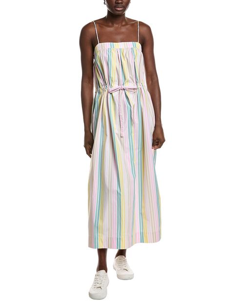 Stripe Maxi Strap Dress