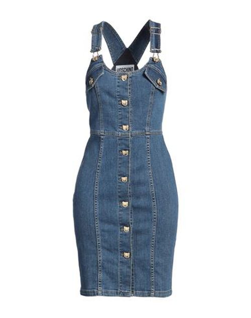 Moschino Couture Woman Mini dress Blue Size 4 Cotton, Elastane