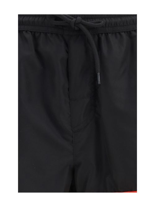Nylon Beachwear Swim Shorts — Black