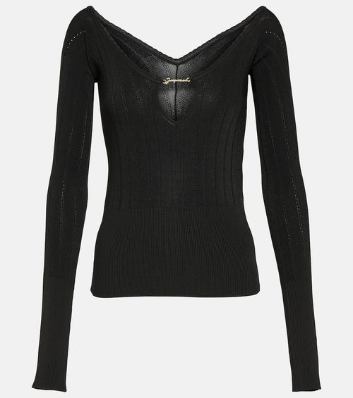Le Haut Pralu logo ribbed-knit top