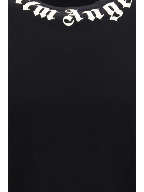 Logo-Heat-Pressed Crewneck T-Shirt — Black